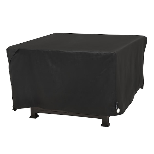 Modern Leisure Black Diamond Square Fire Pit Table Cover, Waterproof, 42 in. Square x 22 in. H, Black 3087 - main